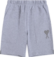Short gris  à petit logo ami de cœur gris