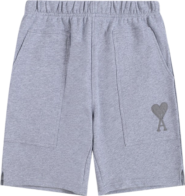 Short gris  à petit logo ami de cœur gris
