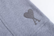Short gris  à petit logo ami de cœur gris