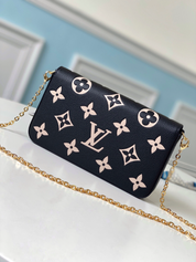 LV - Sac Felicie Noir Monogram