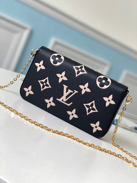 LV - Sac Felicie Noir Monogram