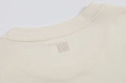 T-shirt beige à logo ami de cœur gris