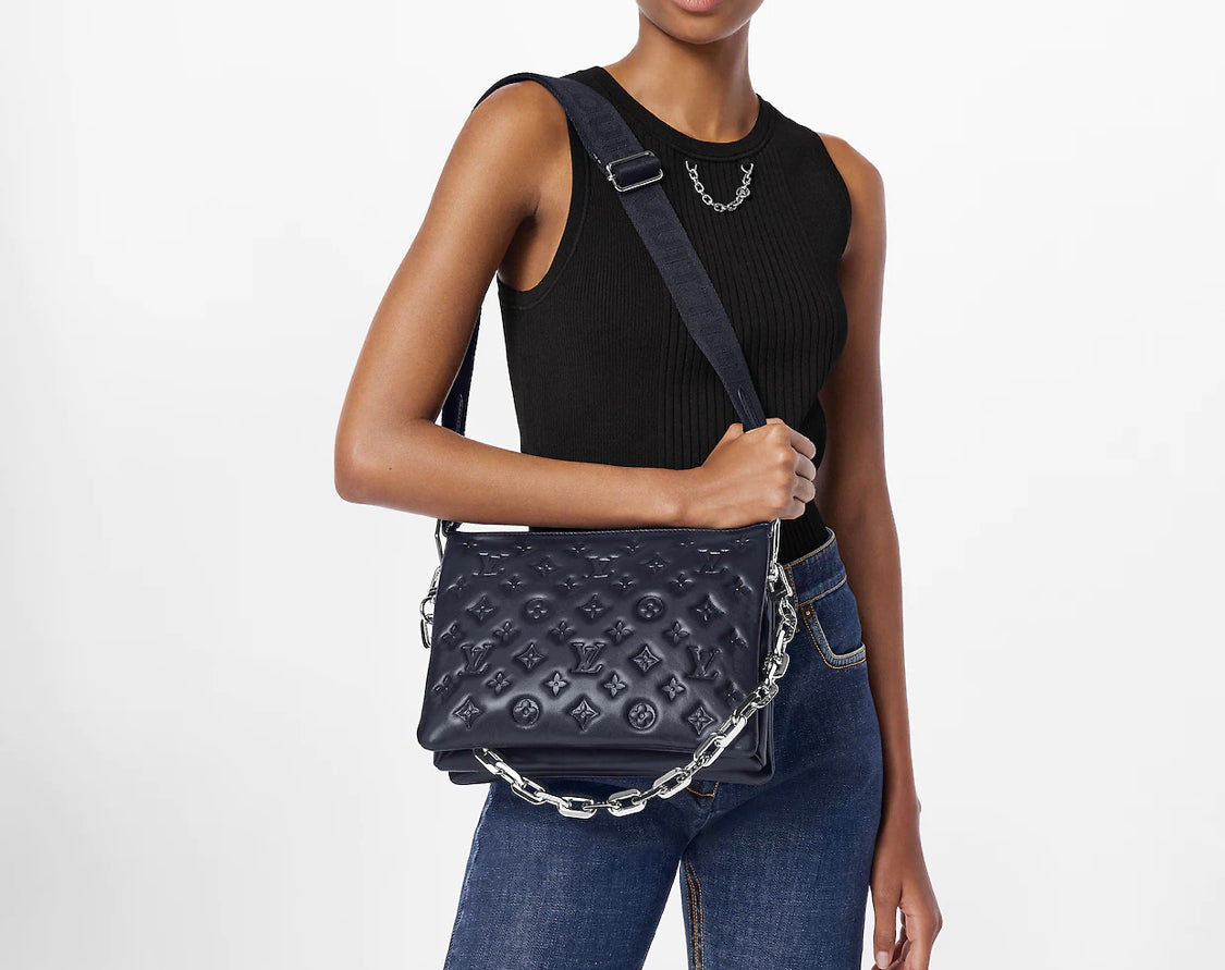 Sac Coussin bleu marine  facture